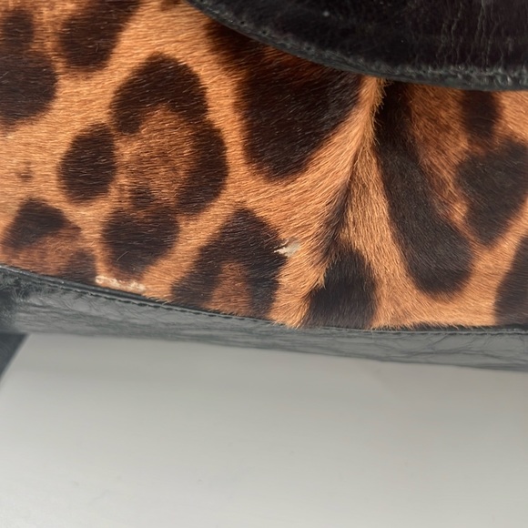 Dolce and Gabbana leather and ponyhair satchel. - Picture 6 of 7